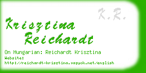 krisztina reichardt business card